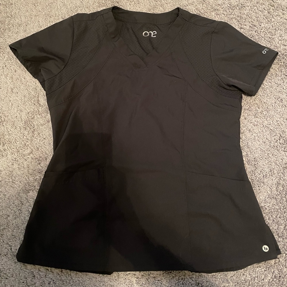 Barco One Black Scrub Top
